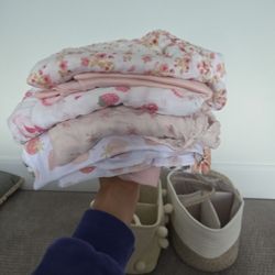 Baby Girl Swaddle + Caddies