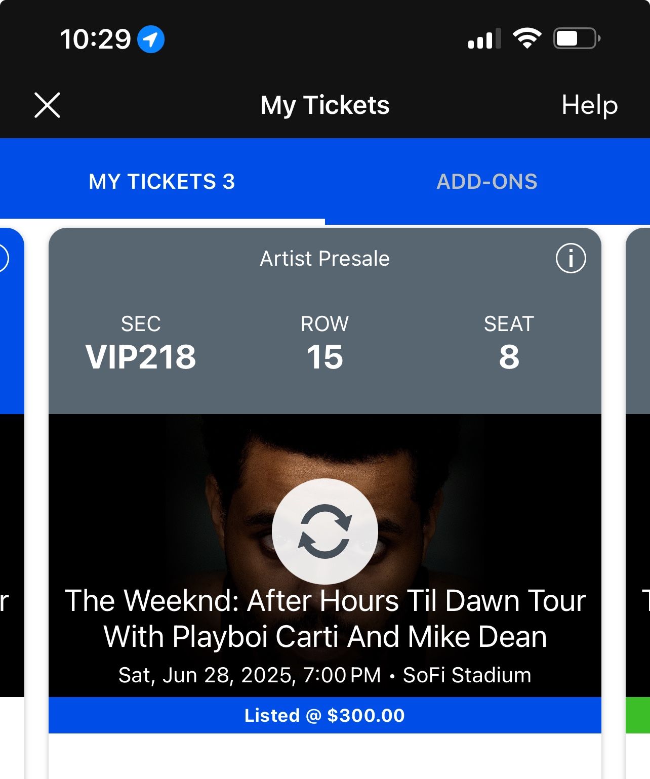THE WEEKND CONCERT SOFI JUN28