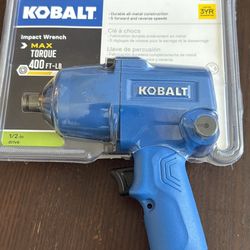 Kobalt 1/2 Drive Pneumatic Impact Torque Wrench 400 FT LB (CSC046368)