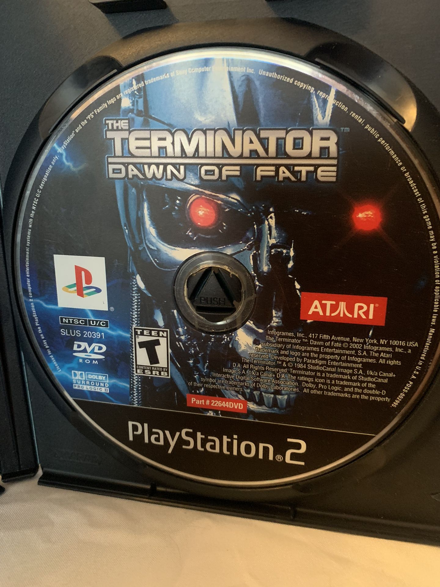 Terminator Dawn Of Fate PS2 Game
