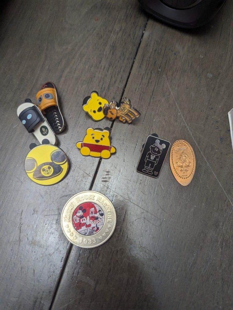Disney Pins And Coins