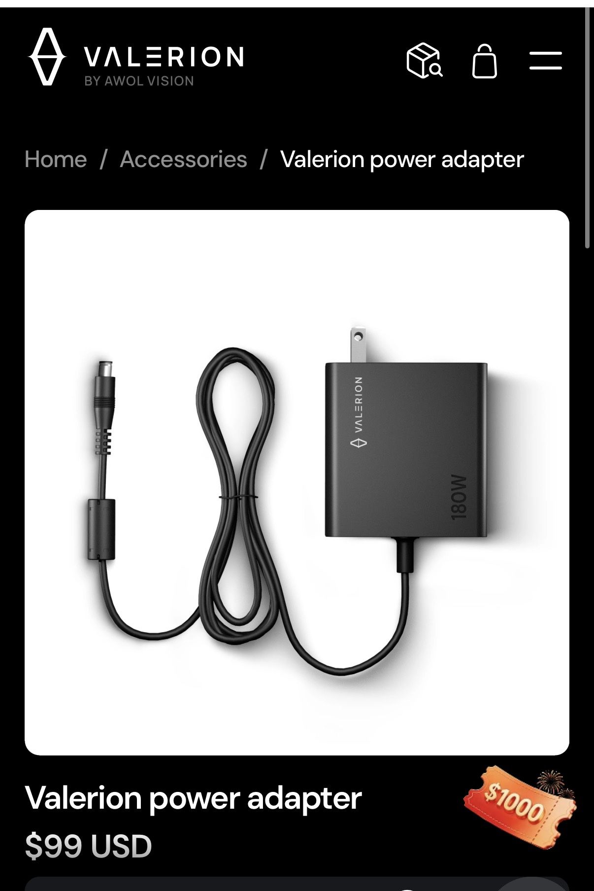 Valerion Power Supply Brand New