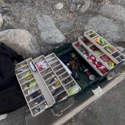 tackle box with lures