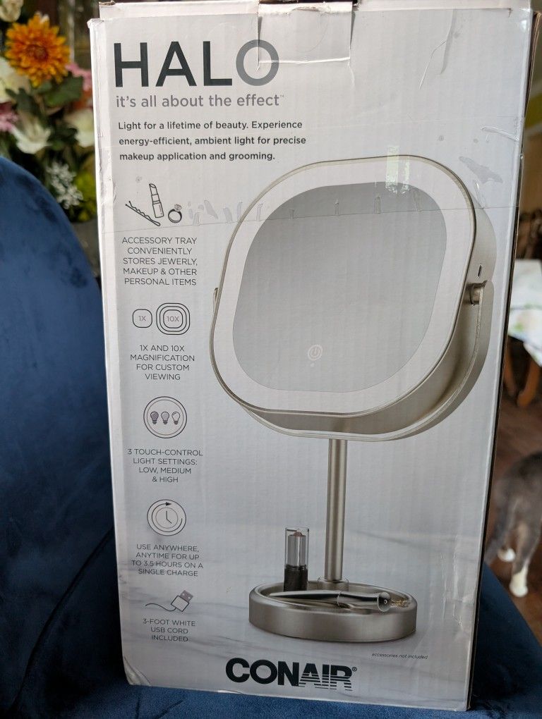 Conair LED Double-Sided 1x/10x Vanity Mirror