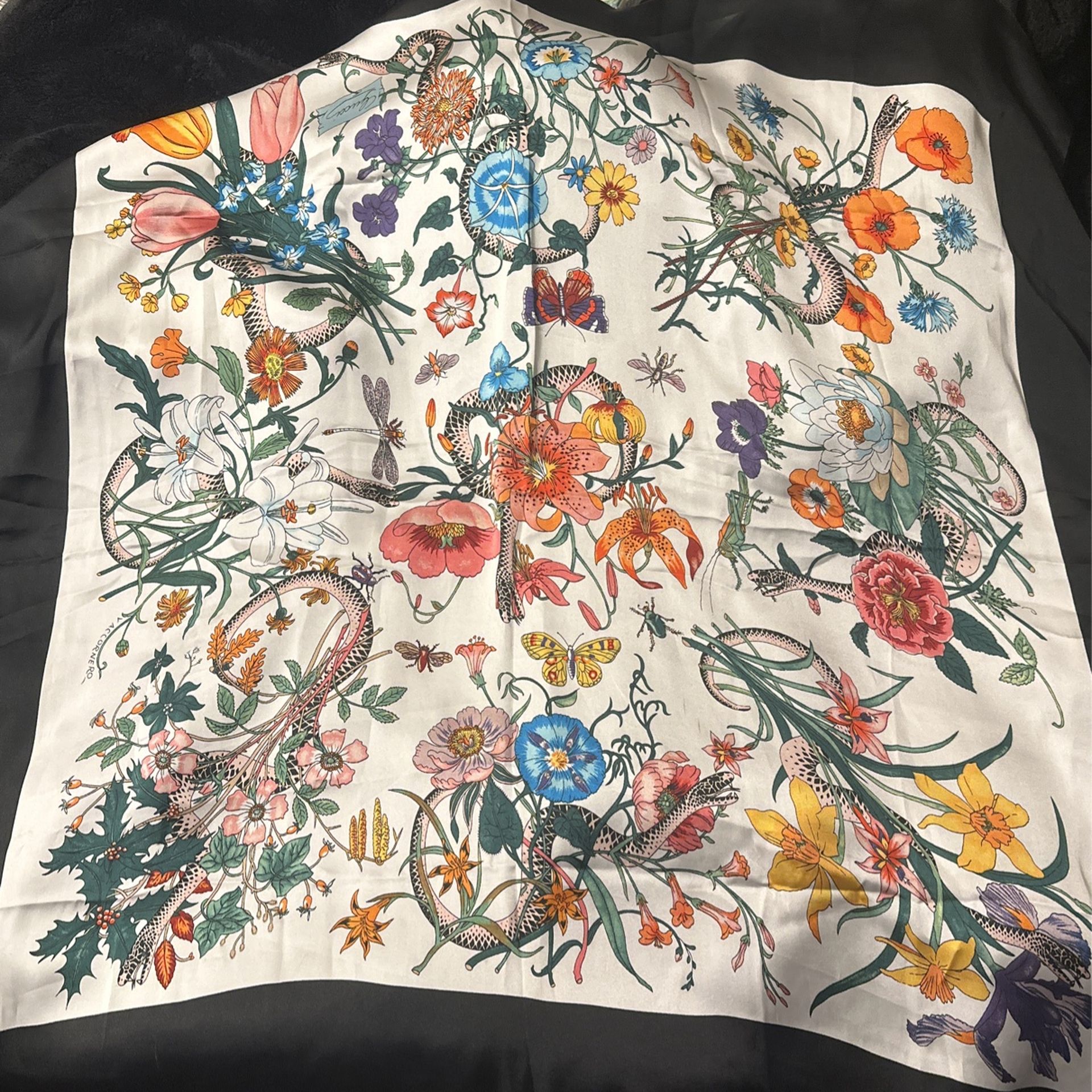 Floral Snake GUCCI Scarf