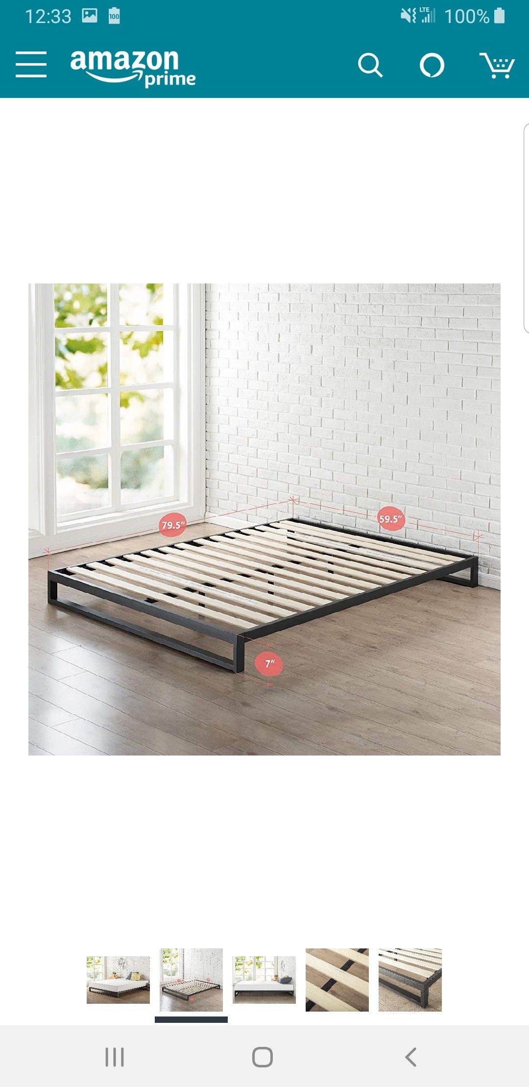 Queen size 7 in platform bed frame.. BRAND NEW..can deliver