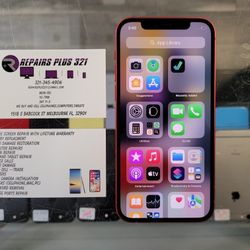 Unlocked Red iPhone 12 128gb