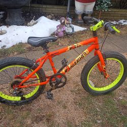 20" Boys 7 Speed Fat Tire Bike