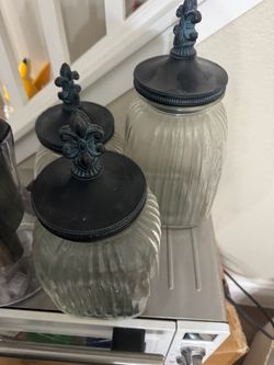 Glass cookie jars