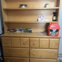 Dresser With  Shelving On Top