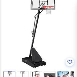 Spaulding 54 in angled basketball hoop