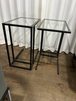 IKEA Glass Tables - $20 each or both for $30