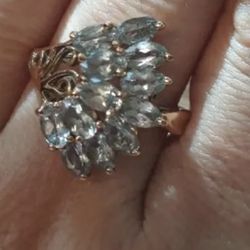 Blue Topaz Cocktail Ring