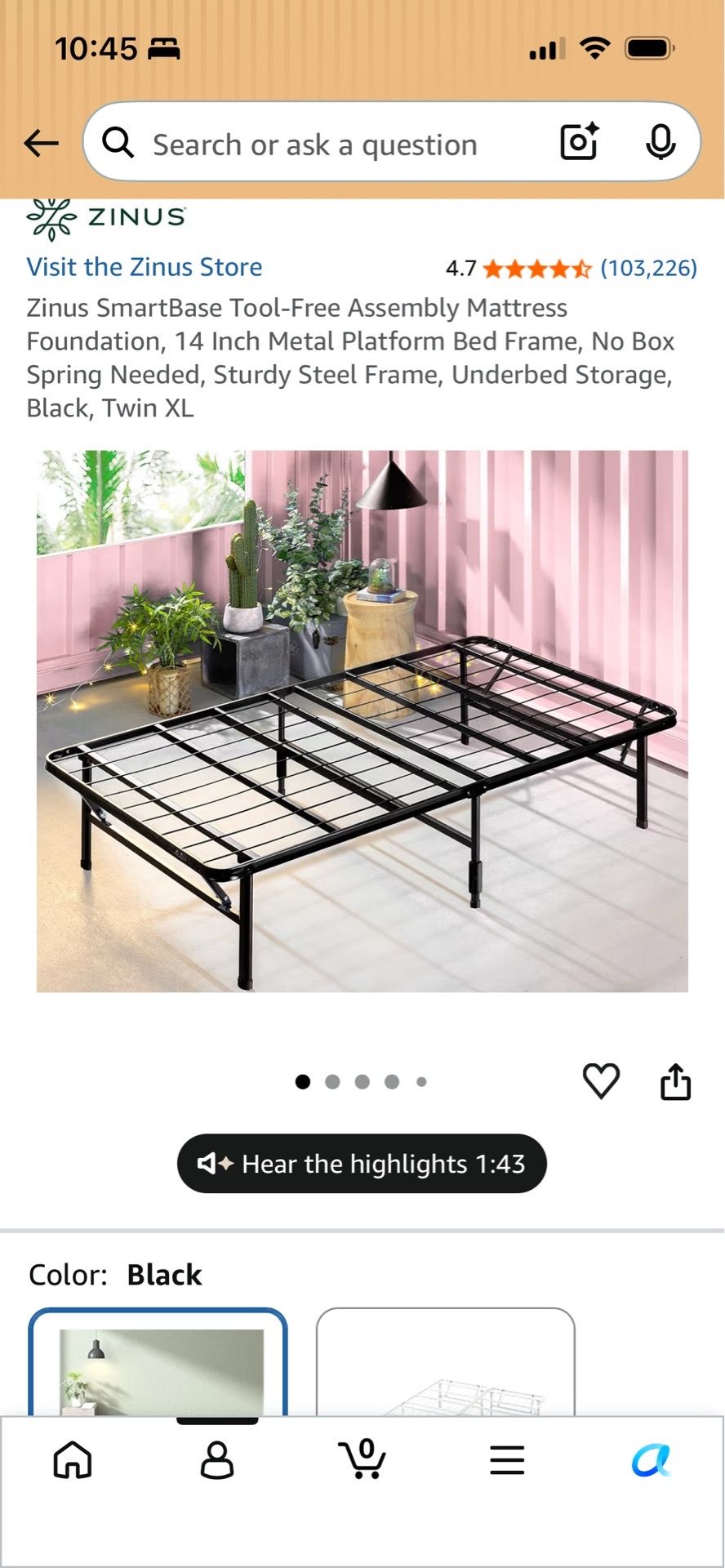 Bed frame