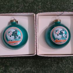 Miami Dolphin Ornaments 