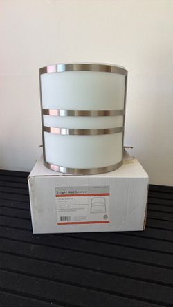 2-Light Wall Sconce Brushed Nickel