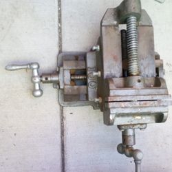Jacob 75 Cross Slide Vise, also known as a compound vise. 
