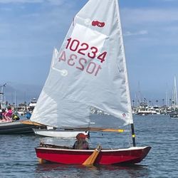 Sabot Sailboat - Carbon Mast, 2 Sails, Sabot Nationals Winning Boat