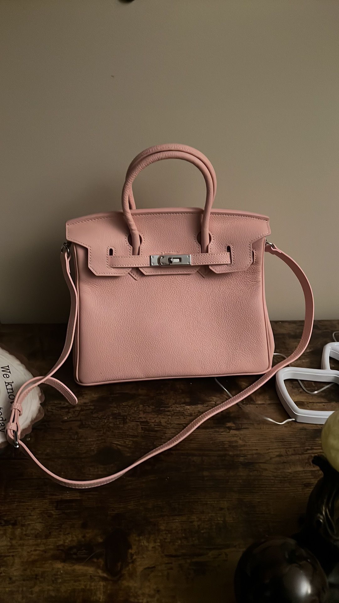 Pink leather Purse