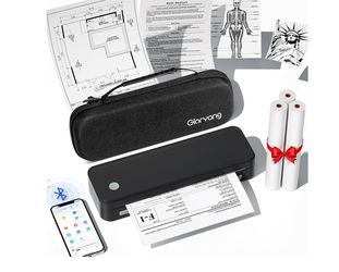 Gloryang Inkless Portable Printer for Travel, Wireless Thermal Printer Supports 8.5 x 11 Inch Thermal Paper
