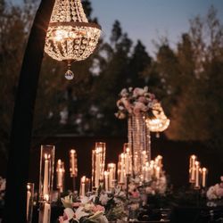 62 new ivory taper candles