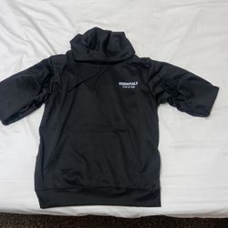 Essential Black Hoodie Polyester Size S