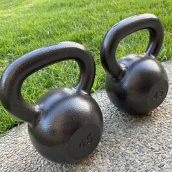 Kettle Bell Weights 2x45 Lbs NEW $70 For Both Or $40 Each 