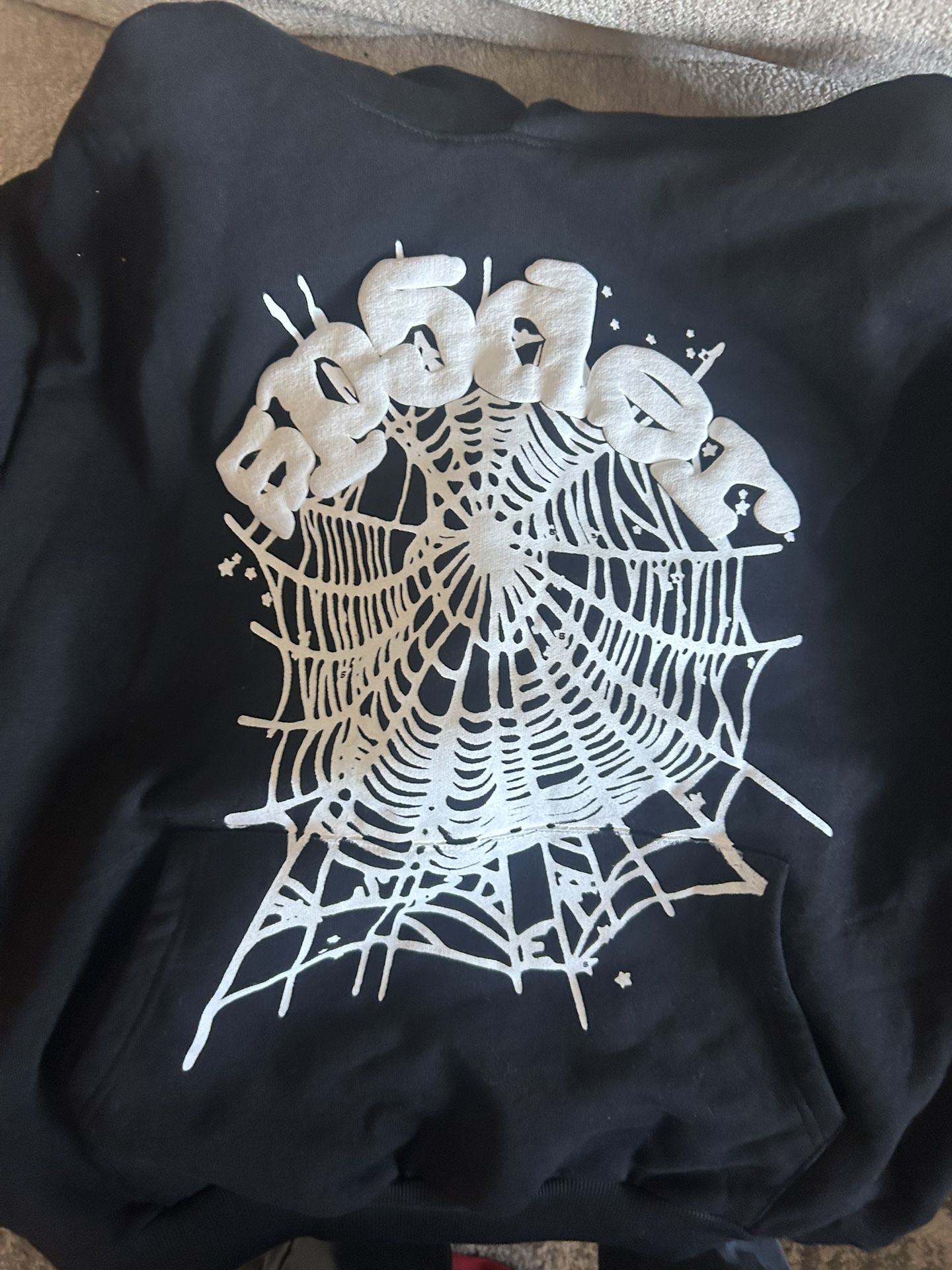 black og sp5der web sp5der hoodie size medium