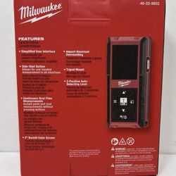Milwaukee 48-22-9802 150 ft. Backlit Digital Laser Distance Meter Red