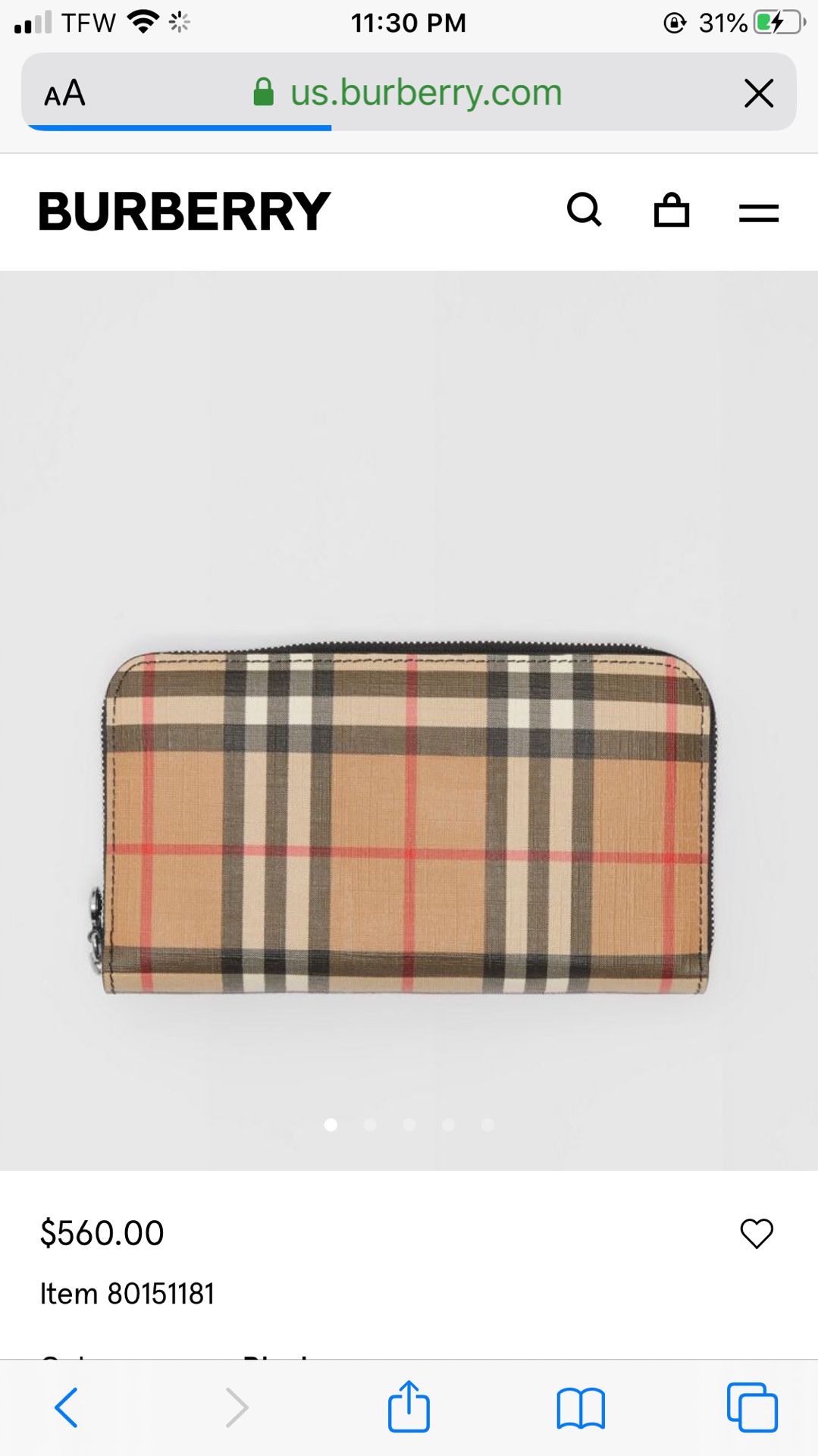 BURBERRY WALLET for Sale in Oklahoma City, OK - OfferUp