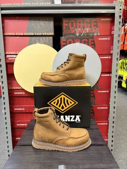 BONANZA BOOTS FRONTIER FLEX 6” BA-641 CRAZY BROWN