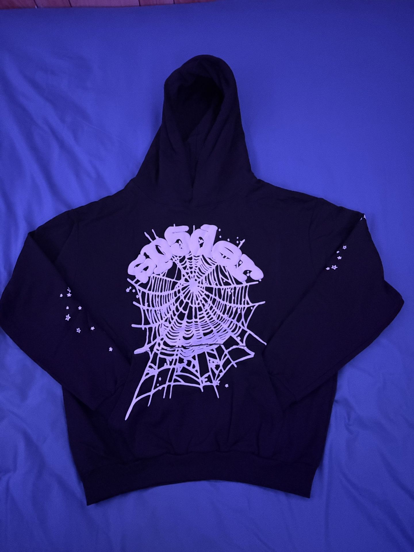 SP5DER HOODIE OG WEB BLACK