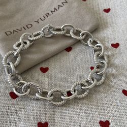 David Yurman 925 Silver Chain Bracelet
