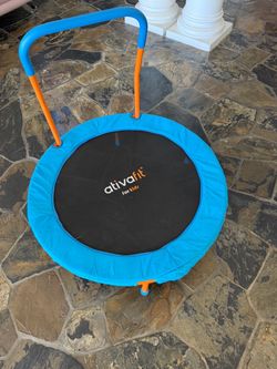 ATIVAFIT Toddler Trampoline for Kids with Handle for Kids