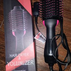 Hair Dryer And Volumizer 1200W Straight Or Curly Hair