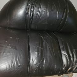 Leather Chair And Ottoman 
