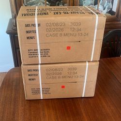 2 Boxes of MRE’s 