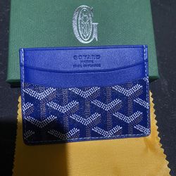 Blue Goyard Cardholder Wallet