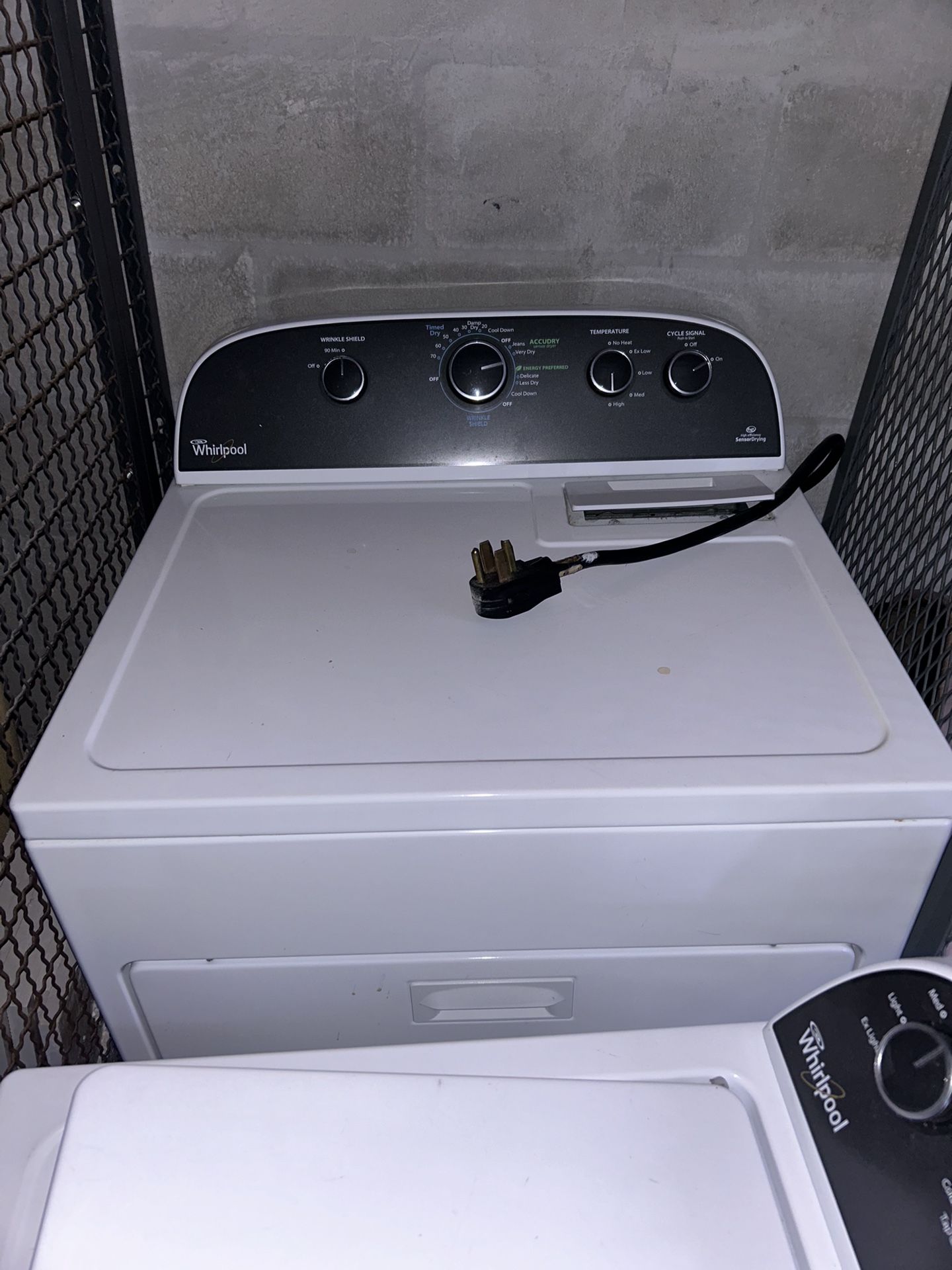 WHIRLPOOL WASHER AND DRYER