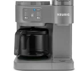 Keurig K-Duo Essentials, Hot & Iced Single-Serve K-Cup Pod Coffee Maker & Carafe, Moonlight Grey