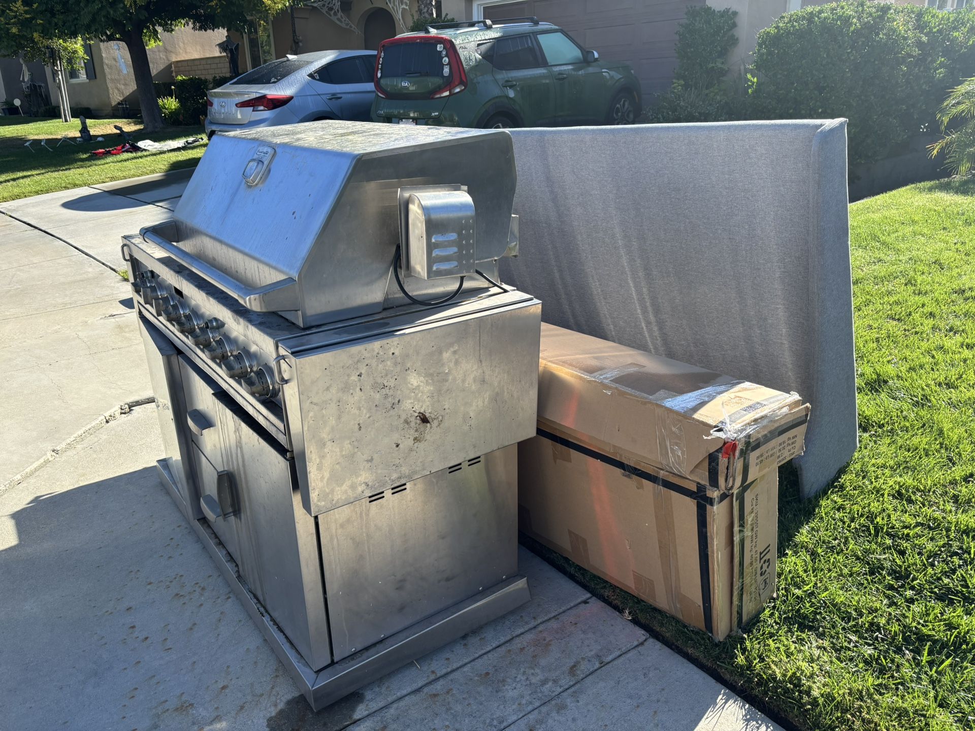 FREE - bbq And King Bed Frame
