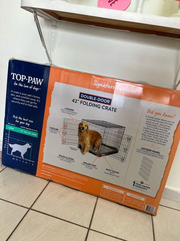 Dog Folding Cage 42"