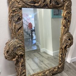 Large antique mirror 