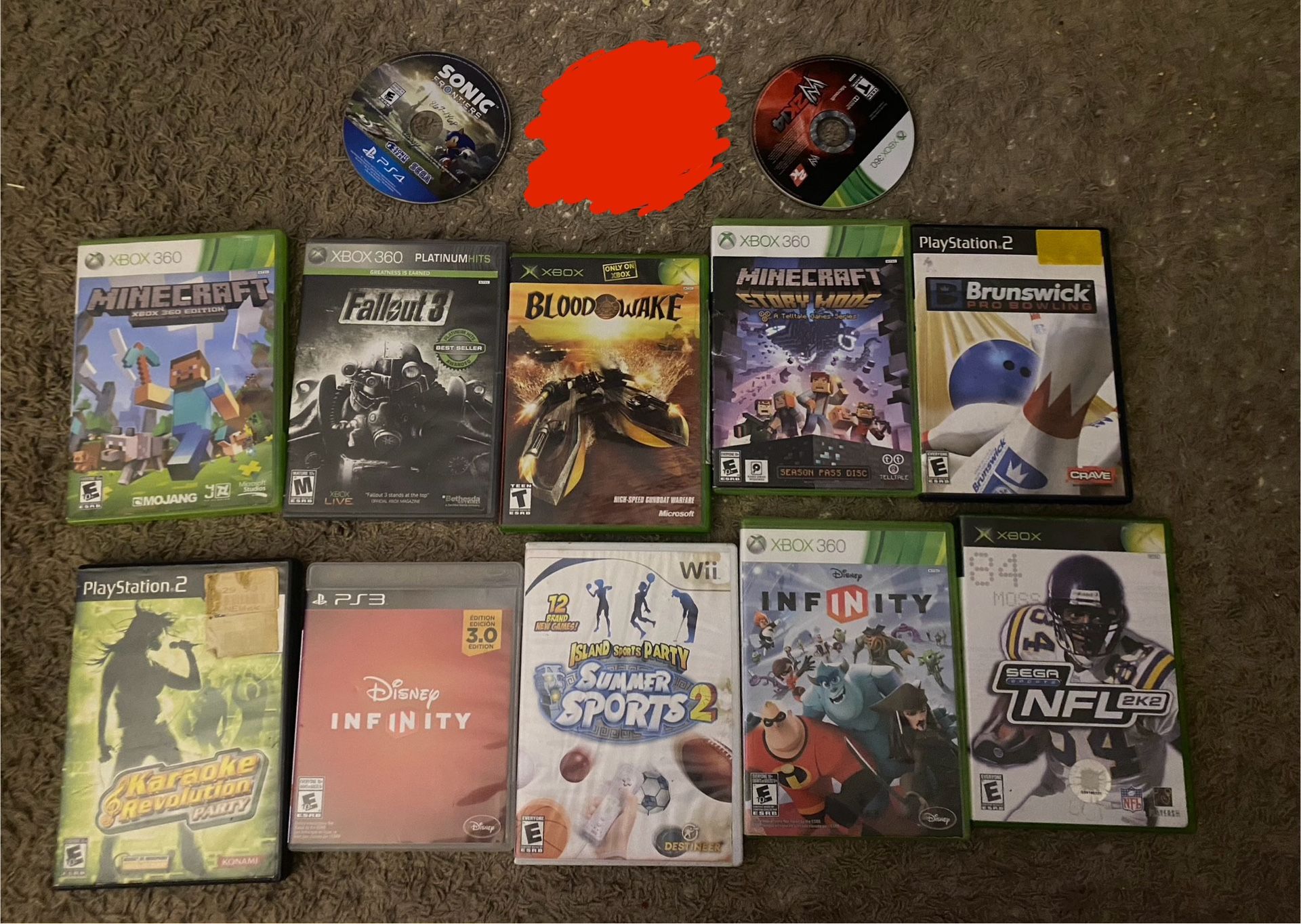 Xbox, Xbox 360, PS2, PS3 And WII Games 