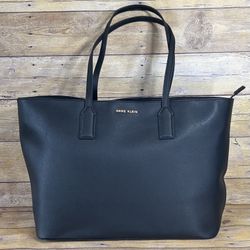 Anne Klein Work Tote and Flap Pouch Bundle Black