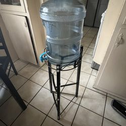 Water Jug Metal Stand with Storage