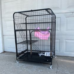 Metal Cage For Cat, Rabbit, Bird Small Animal