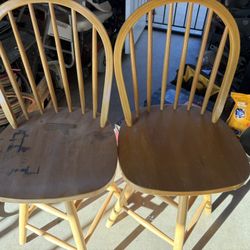 2 Bar Stools For Sale They Need Little Bit Of Work 