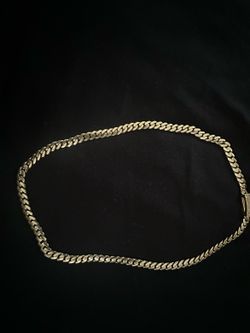 14k cuben necklace 22 inches 5mm or 6mm weight 28 grams