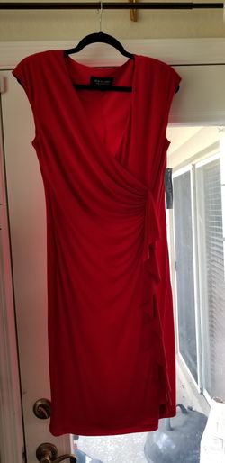 Red party dress